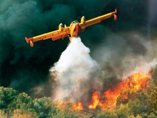 Πύρινο μέτωπο στην Τρίπολη