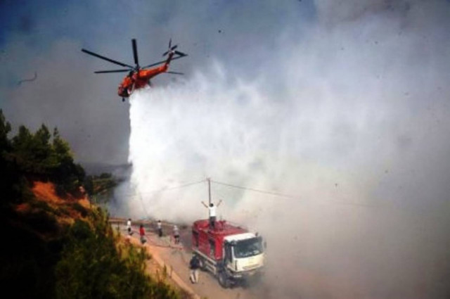 Πύρινο μέτωπο στα Χανιά