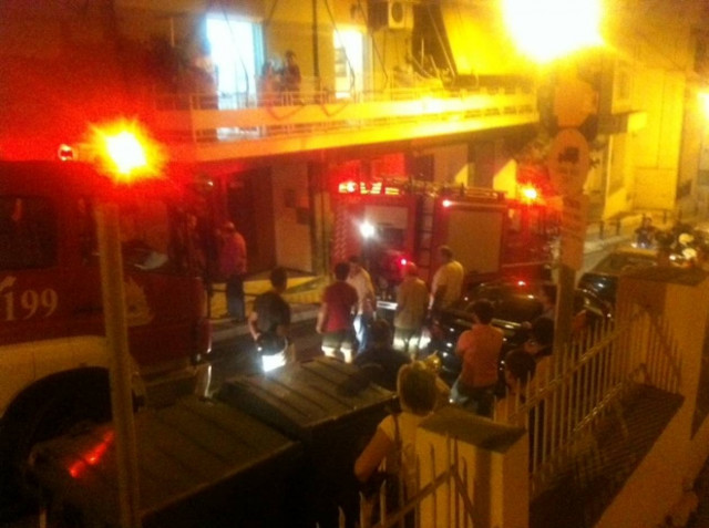 Πυρκαγιά αναστάτωσε το κέντρο της Λαμίας