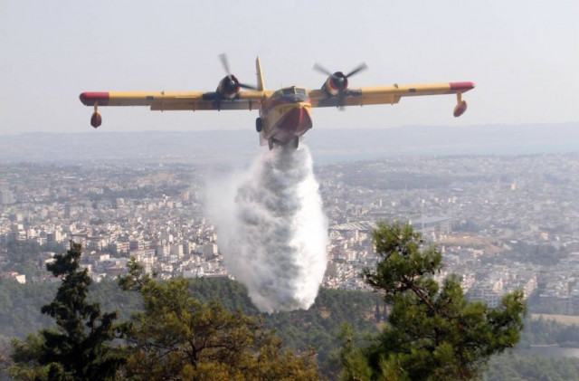 Πυρκαγιά σε δασική έκταση στη Δράμα