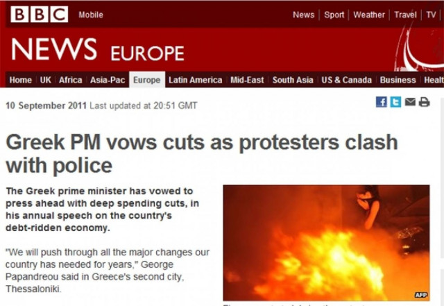 Τα ξένα ΜΜΕ για την ομιλία Παπανδρέου στη ΔΕΘ