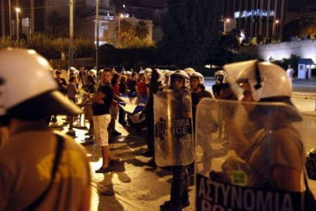 Μικρή σε όγκο η συγκέντρωση των «Αγανακτισμένων»