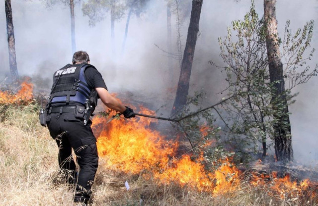 Πύρινο μέτωπο στη Χίο