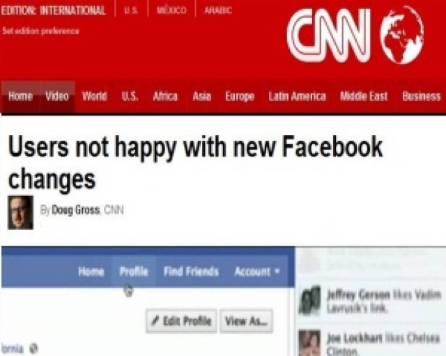 CNN: Δυσαρεστημένοι οι χρήστες με τις νέες αλλαγές στο Facebook