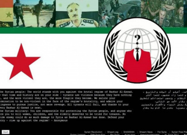 Χάρτης με τους νεκρούς της Συρίας από τους Anonymous