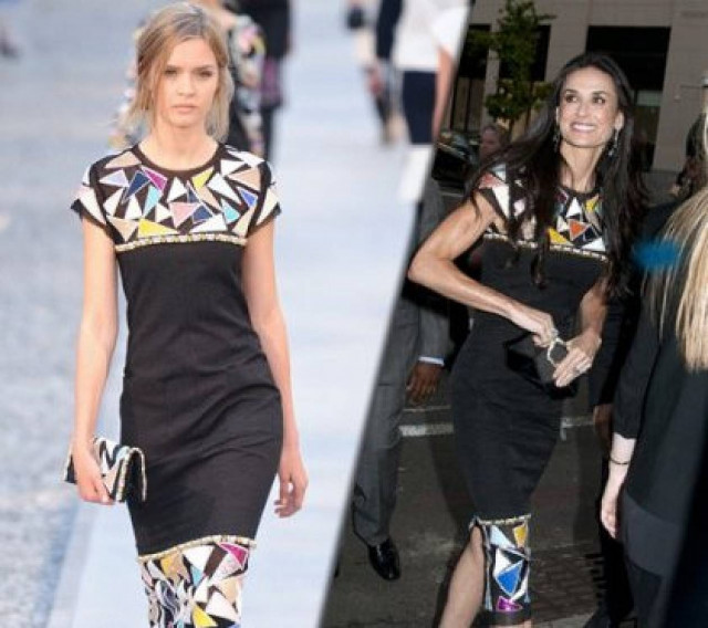 Πιστή στο μαύρο η Demi Moore