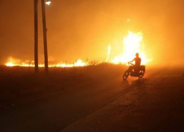 Φωτιά στο Κουλούμι Μάνης