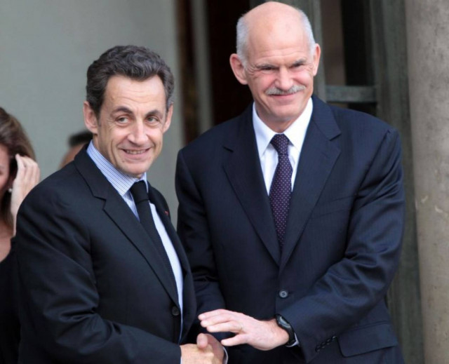 Συνάντηση Παπανδρέου – Σαρκοζί για τη διάσωση της Ελλάδας
