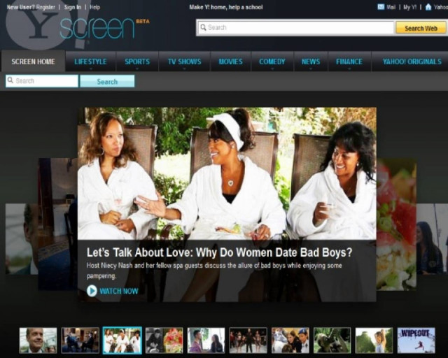 Yahoo Screen: H νέα video-online υπηρεσία της Yahoo