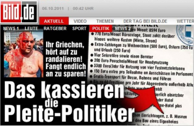 Bild: Τόσα κερδίζουν οι «πολιτικοί της χρεοκοπίας»