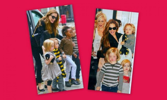 A. Jolie: Στο σπίτι της G. Stefani με τα παιδιά της