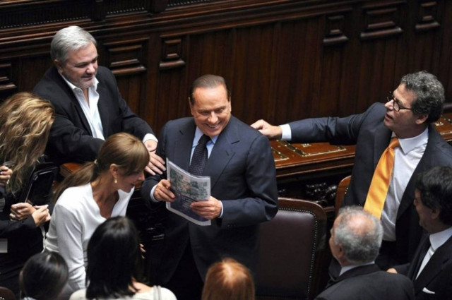 Ψήφο εμπιστοσύνης κέρδισε ο Μπερλουσκόνι