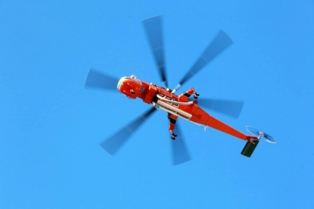 Ελικόπτερο αναστάτωσε τη Σύμη