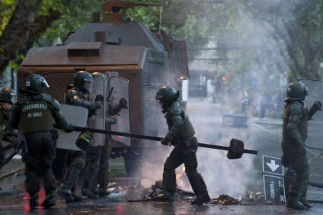 Επεισόδια σε φοιτητική διαδήλωση στη Χιλή