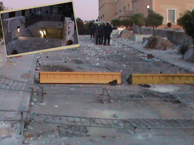 Εικόνες αποκάλυψης στο κέντρο της Αθήνας