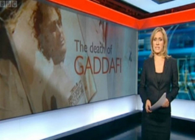 To BBC απαντά στις κριτικές για τις σκληρές εικόνες του νεκρού Καντάφι