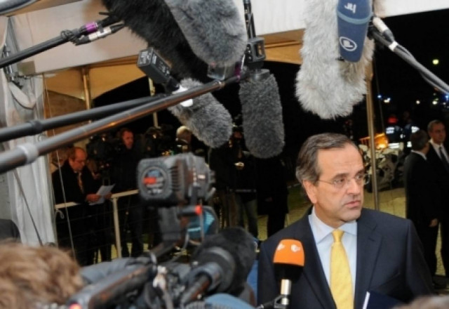 Επαφές Σαμαρά με ευρωπαίους ηγέτες στις Βρυξέλλες