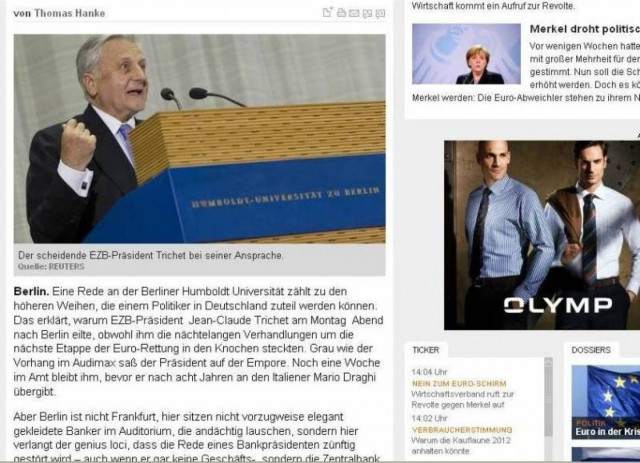 Handelsblatt: Έλληνες φοιτητές αποδοκίμασαν τον Τρισέ στο Βερολίνο