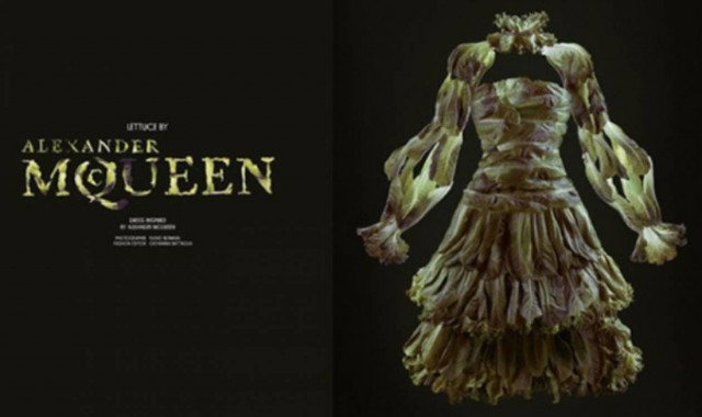 Ένα φόρεμα McQueen από… μαρούλι