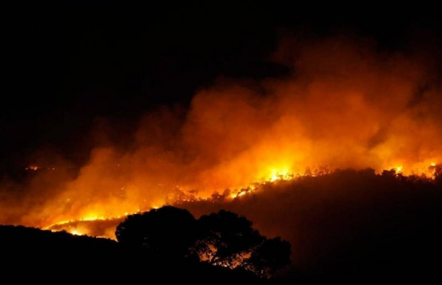 Φωτιά σε δύσβατη περιοχή στη Σητεία