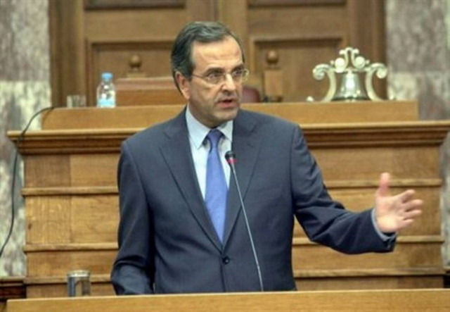 Μηνύματα με πολλούς αποδέκτες ετοιμάζει ο Σαμαράς