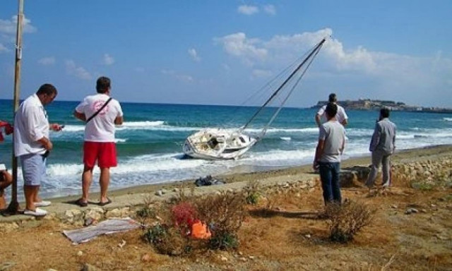 Προσάραξε ιστιοφόρο στις ακτές του Ρεθύμνου