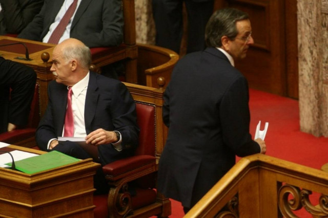 Νέο τηλεφωνικό ραντεβού Παπανδρέου - Σαμαρά