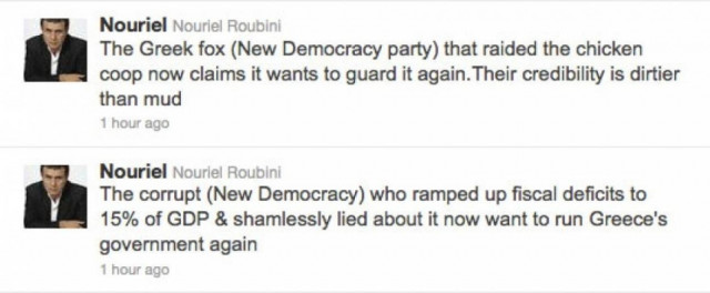 Ο «Δόκτορ της καταστροφής» τα έβαλε με τη Νέα Δημοκρατία