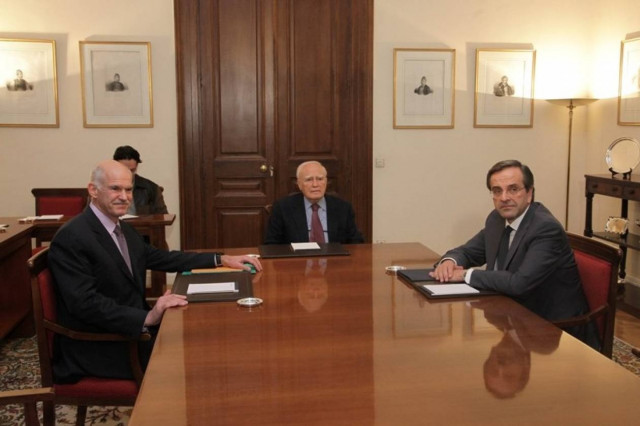 Τηλεφωνική επικοινωνία Παπανδρέου – Σαμαρά