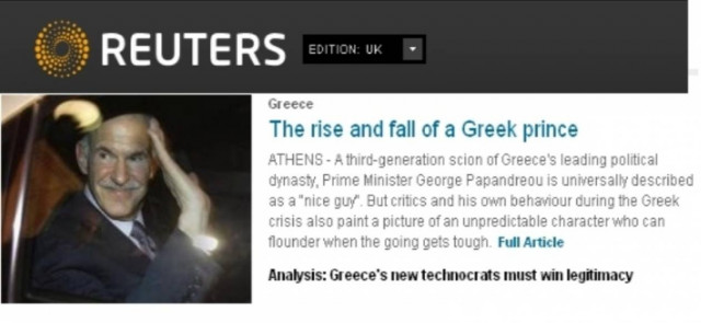 Reuters: Η άνοδος και η πτώση ενός πρίγκιπα!