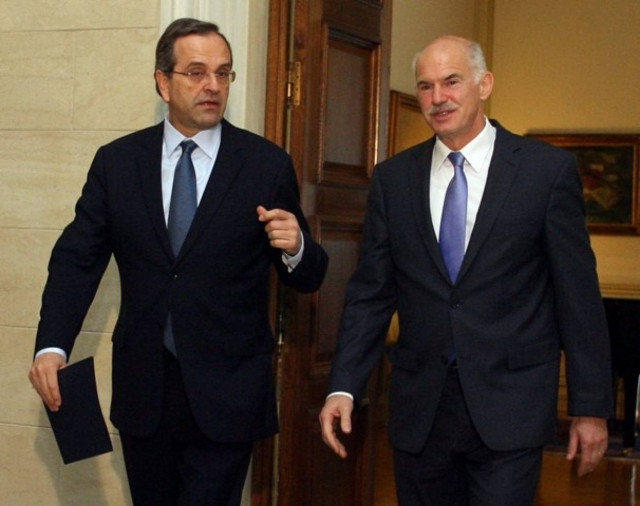 Νέα τηλεφωνική επικοινωνία Παπανδρέου - Σαμαρά