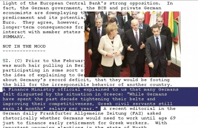 Τα Wikileaks, η Ελλάδα, το ευρώ και η Μέρκελ!