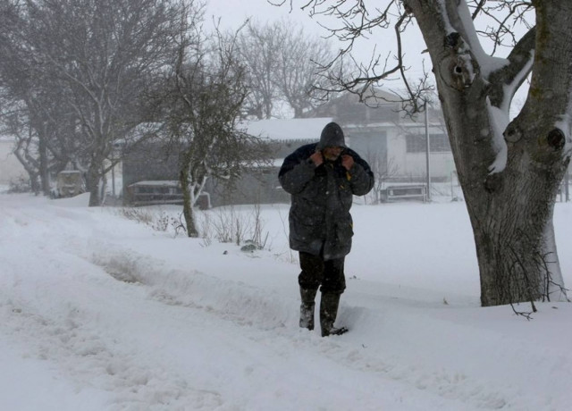 Αποκλεισμένα από τα χιόνια τα Χάνια Πηλίου