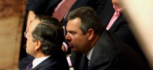 Συνάντηση Σαμαρά – Καμμένου στη Συγγρού