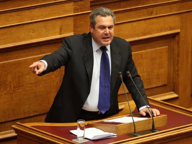 Ο Πάνος Καμμένος μιλά  τη φωνή της Ν.Δ.