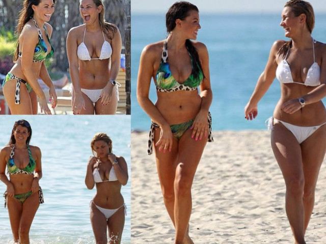 Με ένα μικροσκοπικό μπικίνι στο Ντουμπάι