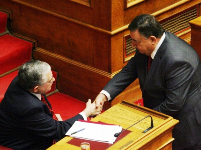 Συνάντηση Παπαδήμου-Καρατζαφέρη