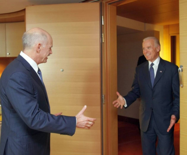 Με τον Μπάιντεν συναντήθηκε ο Παπανδρέου