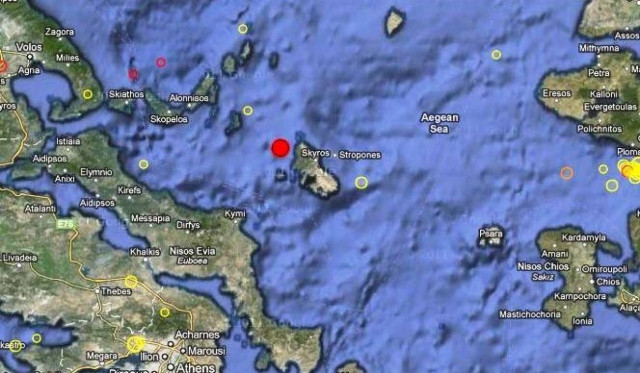 Σεισμός 4,5 Ρίχτερ στη Σκύρο