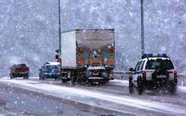 Κυκλοφοριακές ρυθμίσεις στην Εγνατία λόγω παγετού
