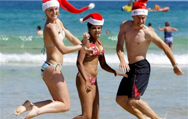 Αυστραλία: Ο Άη Βασίλης φοράει … αντηλιακό