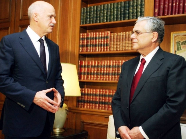Στήριξη Παπανδρέου στην κυβέρνηση Παπαδήμου