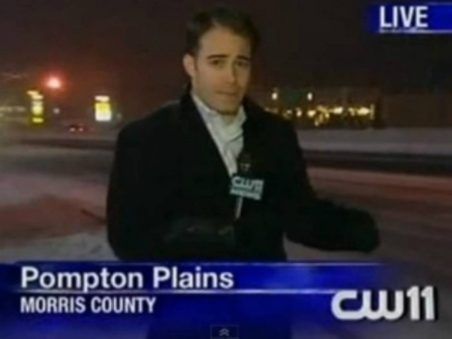 Επικό σαρδάμ ρεπόρτερ σε ανταπόκριση κακοκαιρίας!