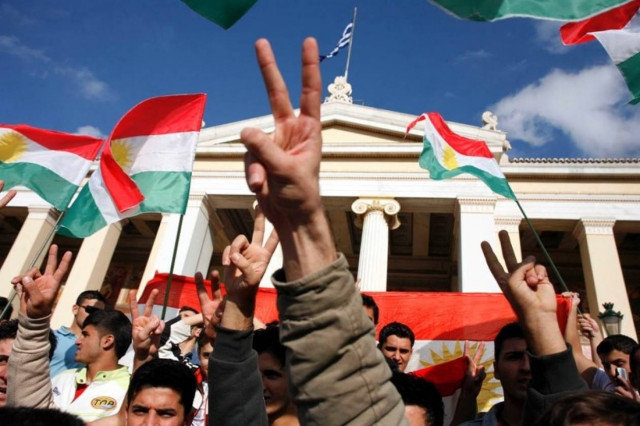 Πορεία Κούρδων στο Σύνταγμα