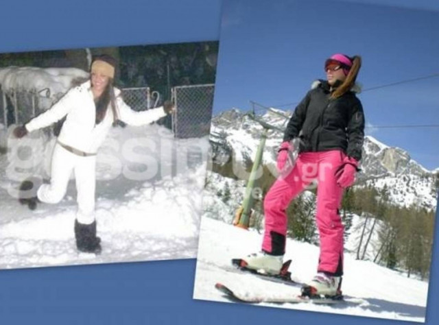 Η Χριστίνα Πάζιου πέρασε τις γιορτινές μέρες στο χιονισμένο Bansko