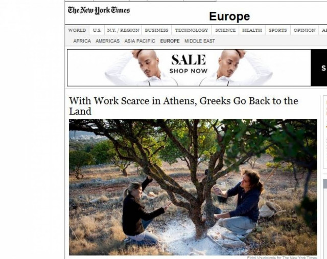NYT: Οι Έλληνες επιστρέφουν στη γεωργία