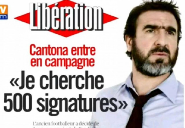 Ο Ερίκ Καντονά «υποψήφιος πρόεδρος»