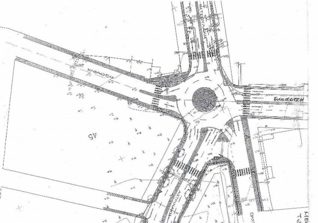 Κατασκευή Κυκλικού Κόμβου και Πεζοδρομίων στην περιοχή του Μπεντεβή