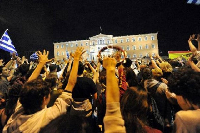 Επέστρεψαν οι «Αγανακτισμένοι» στο Σύνταγμα