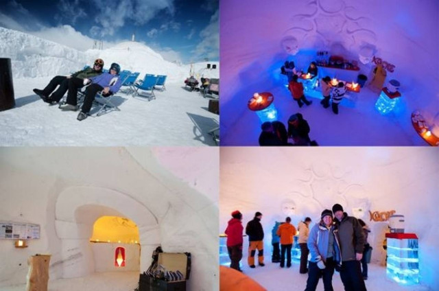 Ένα ξενοδοχείο φτιαγμένο από χιόνι